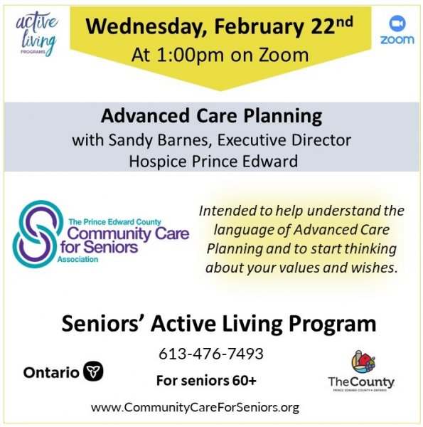 “Advanced Care Planning” with Sandra Barnes