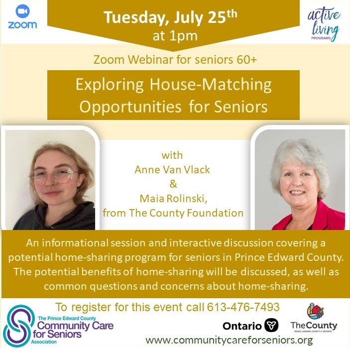 “Exploring House-Matching Opportunities for Seniors with Anne Van Vlack from The County Foundation