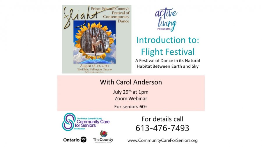 “Flight Festival” with Carol Anderson, Modern and Contemporary Dancer
