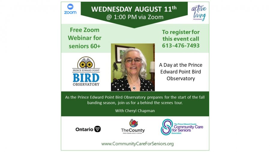 “A Day at the Prince Edward Point Bird Observatory with Cheryl Chapman, Naturehood Coordinator for PEPtBO