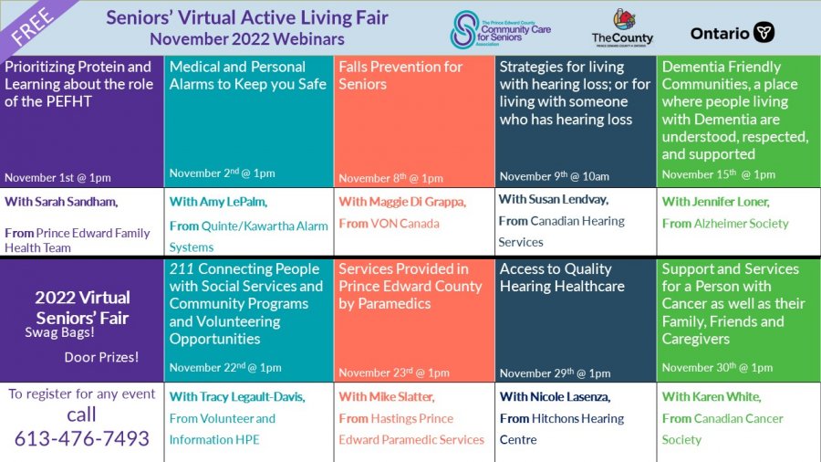 Active Living Fair - “211 –  Connecting People with Social Services and Community Programs and Volunteering Opportunities” with Tracy Legault- Davis