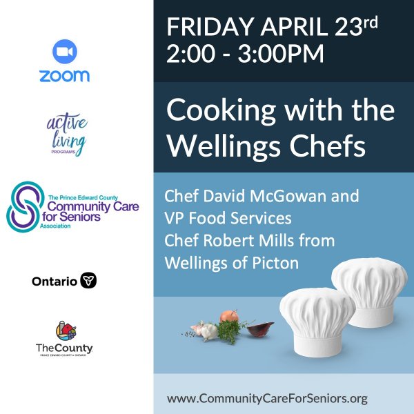 “Cooking with the Wellings Chefs” Chef David McGowan & Chef Robert Mills 