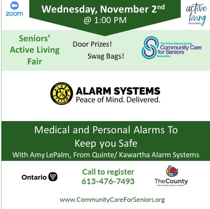 Active Living Fair - “Medical and Personal Alarms to Keep you Safe” with Amy LePalm
