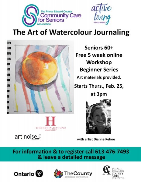 The Joy of Watercolour Journaling – Beginners – 5 week series 