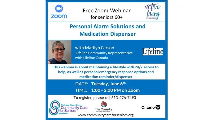 WEBINAR - “Personal Alarm Solutions & Medication Dispenser” with Marilyn Carson from Lifeline