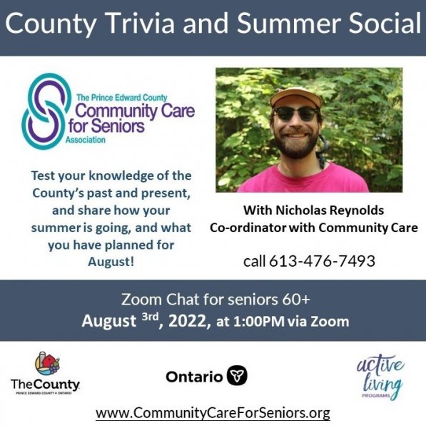 “County Trivia and Summer Social” with Nicholas Reynolds