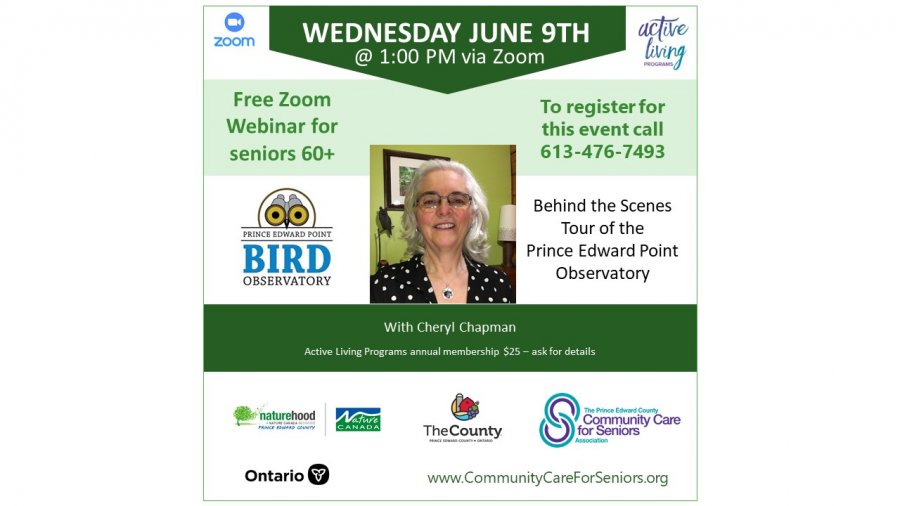 “Introduction to the Prince Edward Point Observatory” with Cheryl Chapman, Naturehood Coordinator for PEPtBO