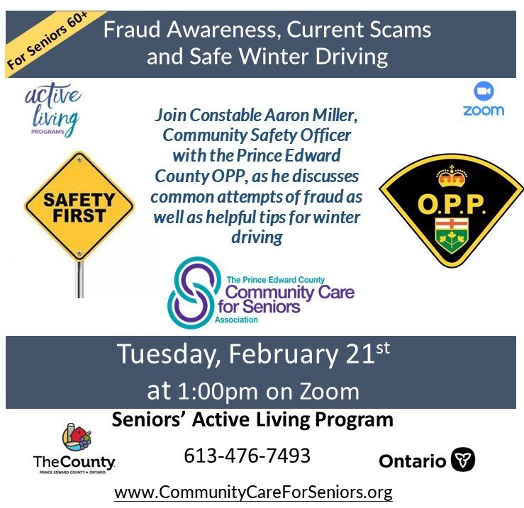 “Fraud and Scams Awareness” with Aaron Miller from the OPP