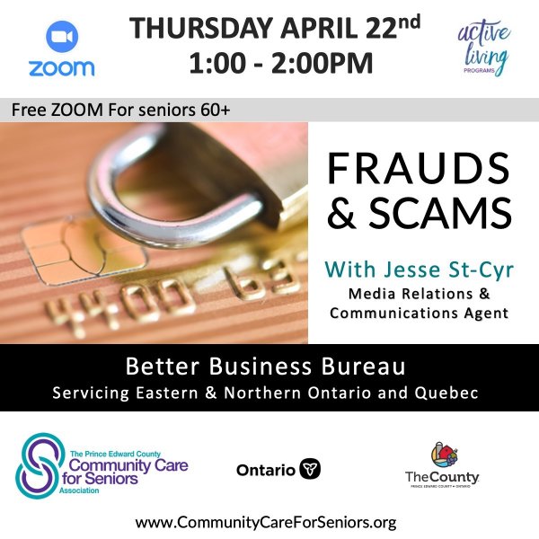 “Better Business Bureau Frauds & Scams” with Jesse St-Cyr  