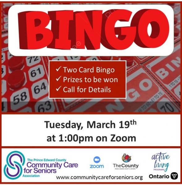 Bingo with Community Care Staff
