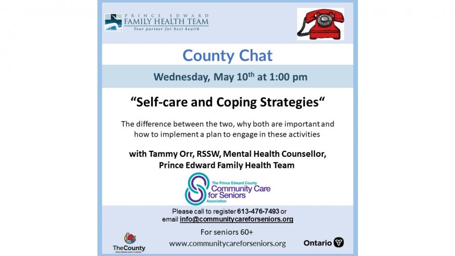 PHONE CHATS - “Self-care and Coping Strategies” with Tammy Orr of the Prince Edward Family Health Team