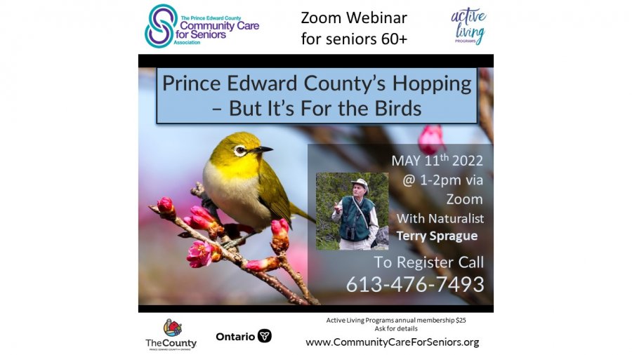 Prince Edward County’s Hopping …it’s for the birds” with Terry Sprague